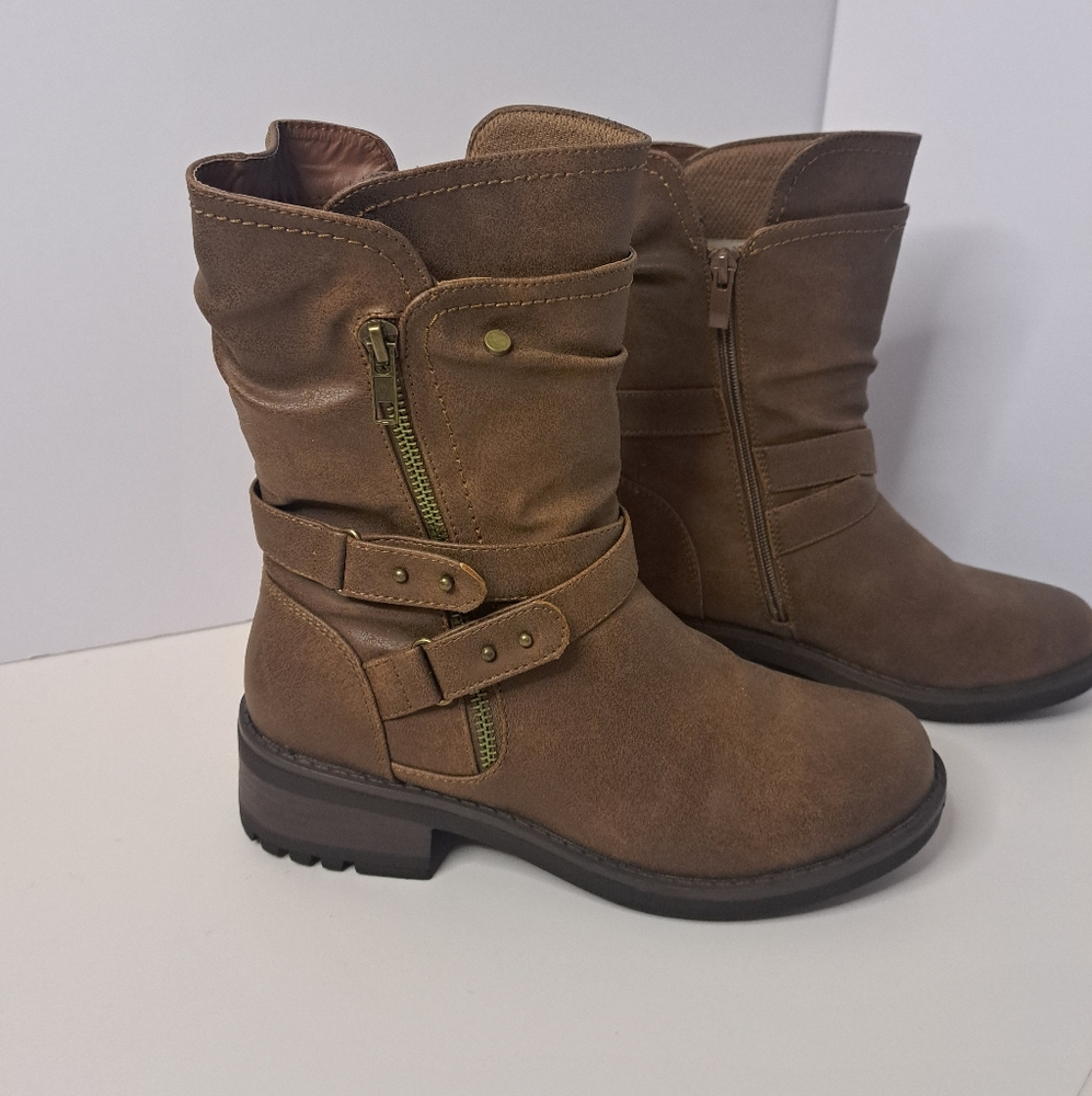 Forever 21 combat-style boots women's size 7 1/2
